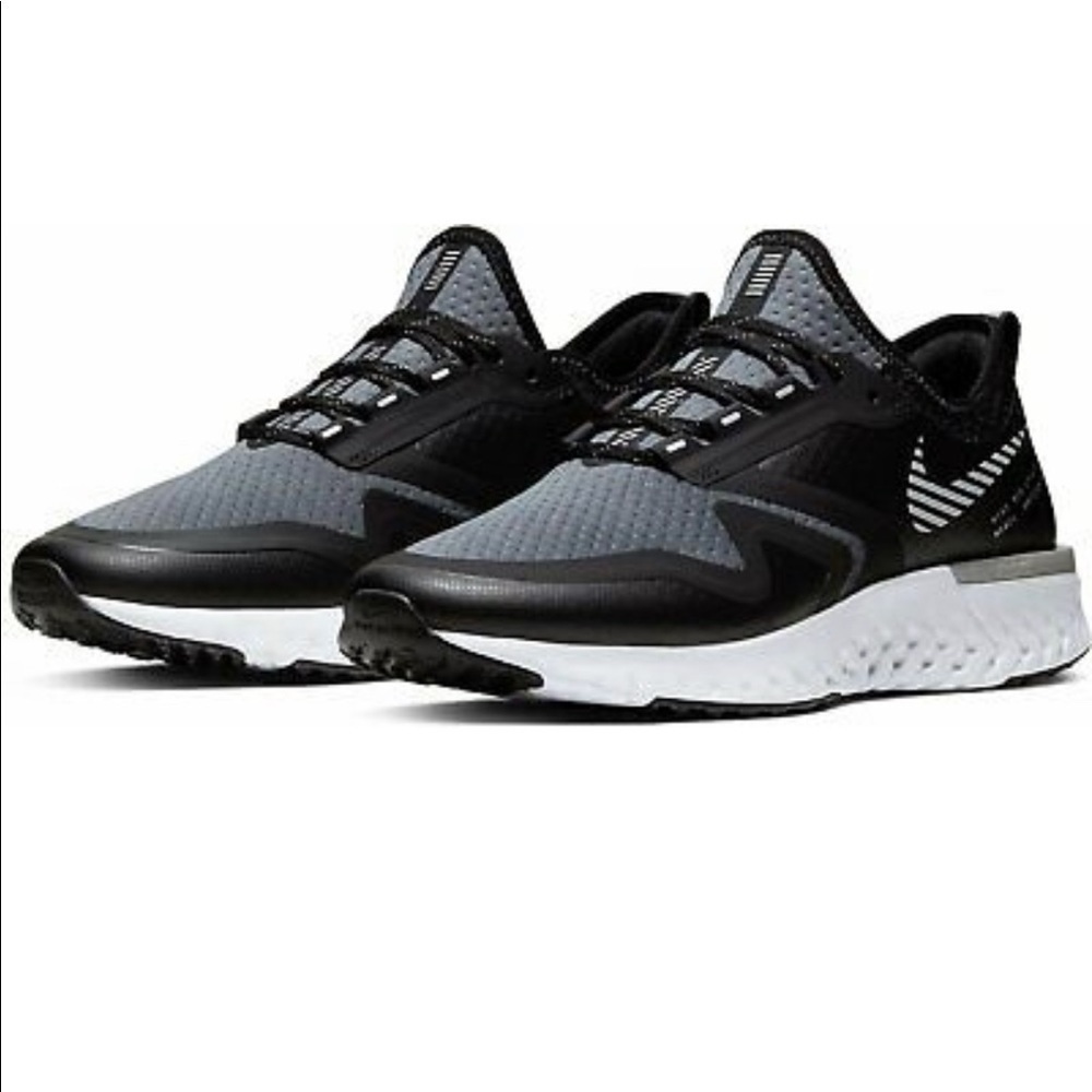 Women's Black Nike Odyssey React 2 Shield Running Training Shoes Size 9-10.
